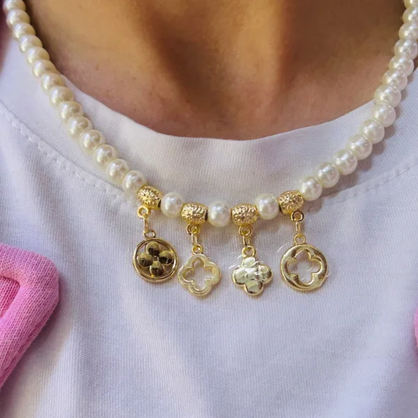 Vip Cam İnci Louis Tasarım Kolye