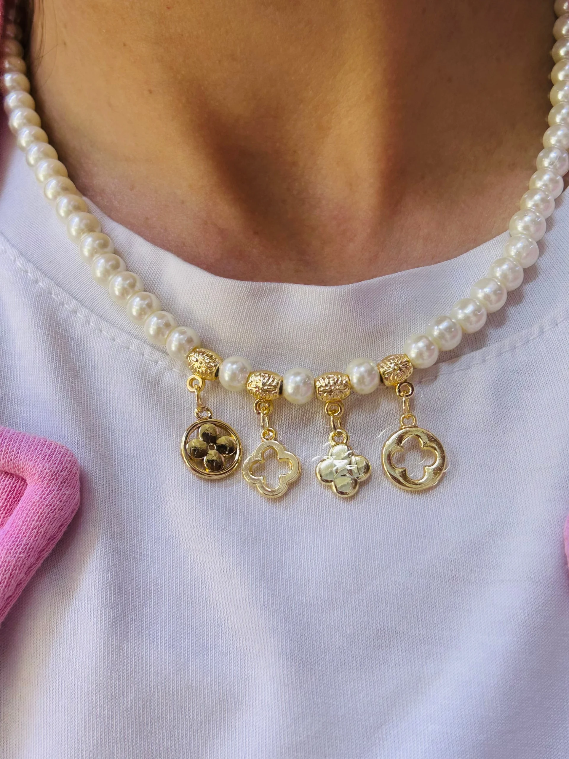 Vip Cam İnci Louis Tasarım Kolye Vip Cam İnci Louis Tasarım Kolye - Görsel 1