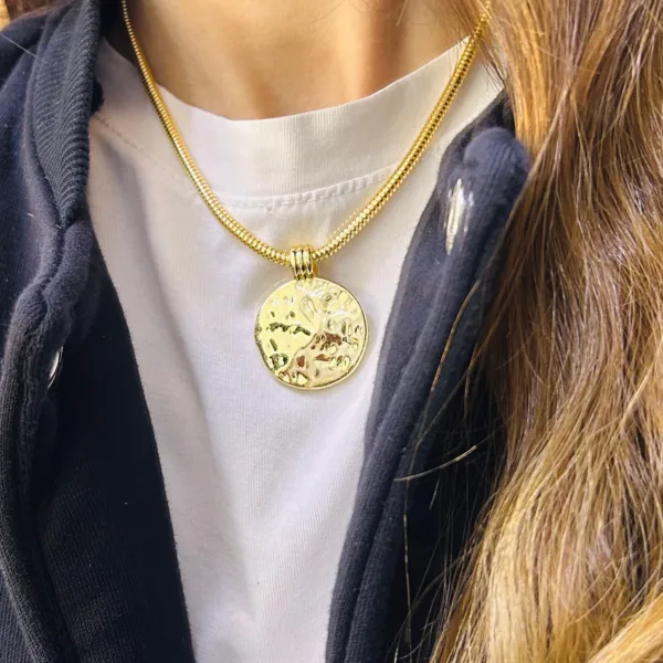 Vip Gold Pndra Plaka Kolye