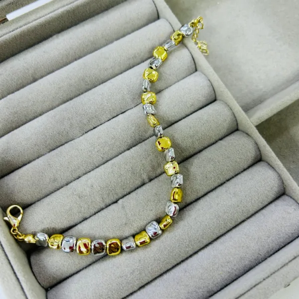 Vip Gold-Gümüş Renk Bohem Bileklik