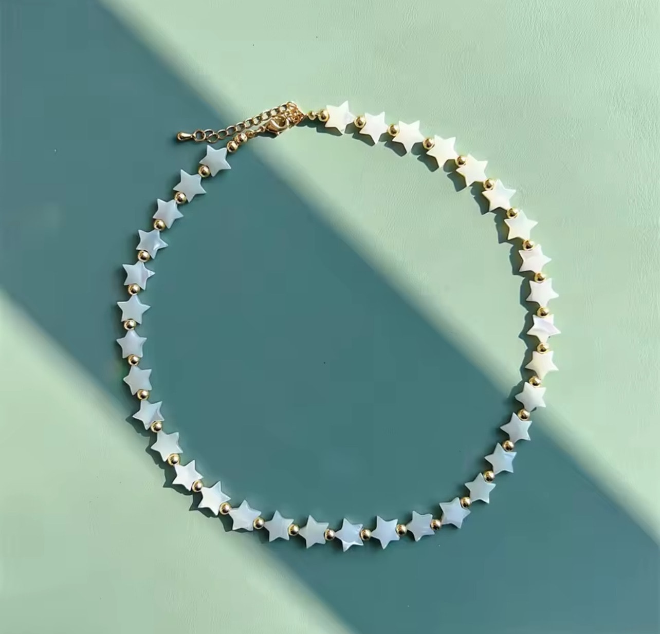 image_1950 Sedef Yıldız Sıralı Kolye - Görsel 1