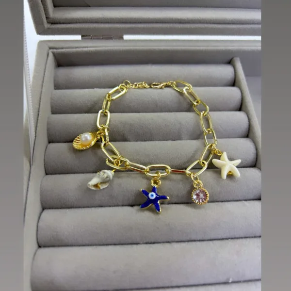 Kadın Deniz Yıldızlı Charm Bileklik