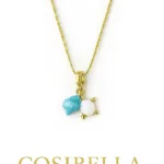 Altın Kaplama Kaplumbağa Charm Kolye