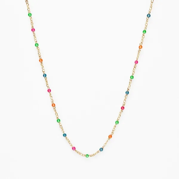 Çelik Mini Renkli Kolye