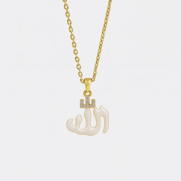 Çelik Beyaz Dua Kolye