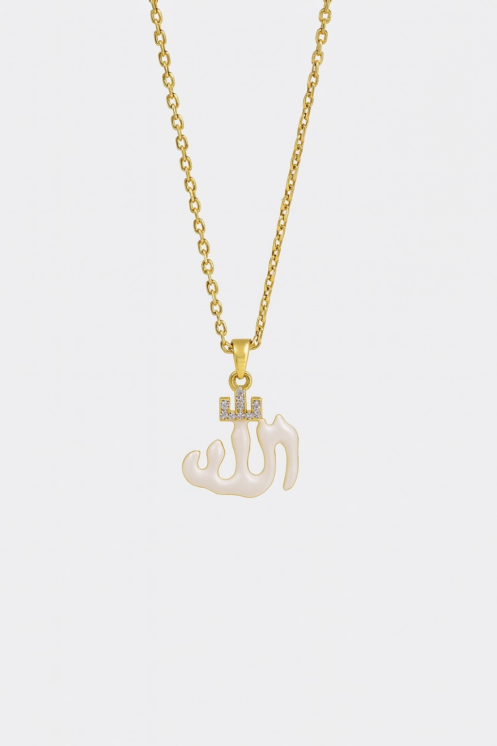 image_1950 Çelik Beyaz Dua Kolye - Görsel 1