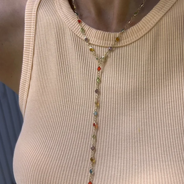 Mini Renkli Y Kolye