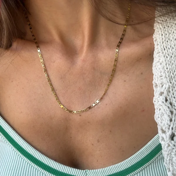 Çelik Gold Geçme Zincir 45+5 cm