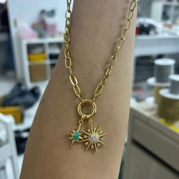 Çelik Kilitli Çıkarılabilir Charm Kolye Kutup