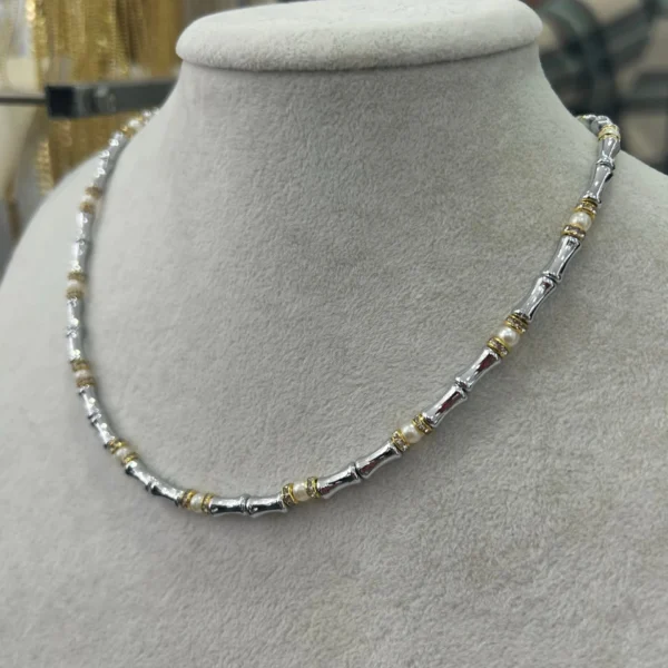 Vip Gümüş Renk Leyla Serenay Kolye