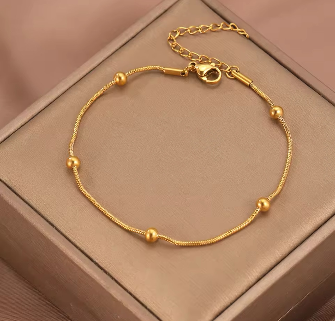 Çelik Gold Dorika Yılan Bileklik Çelik Gold Dorika Yılan Bileklik - Görsel 1