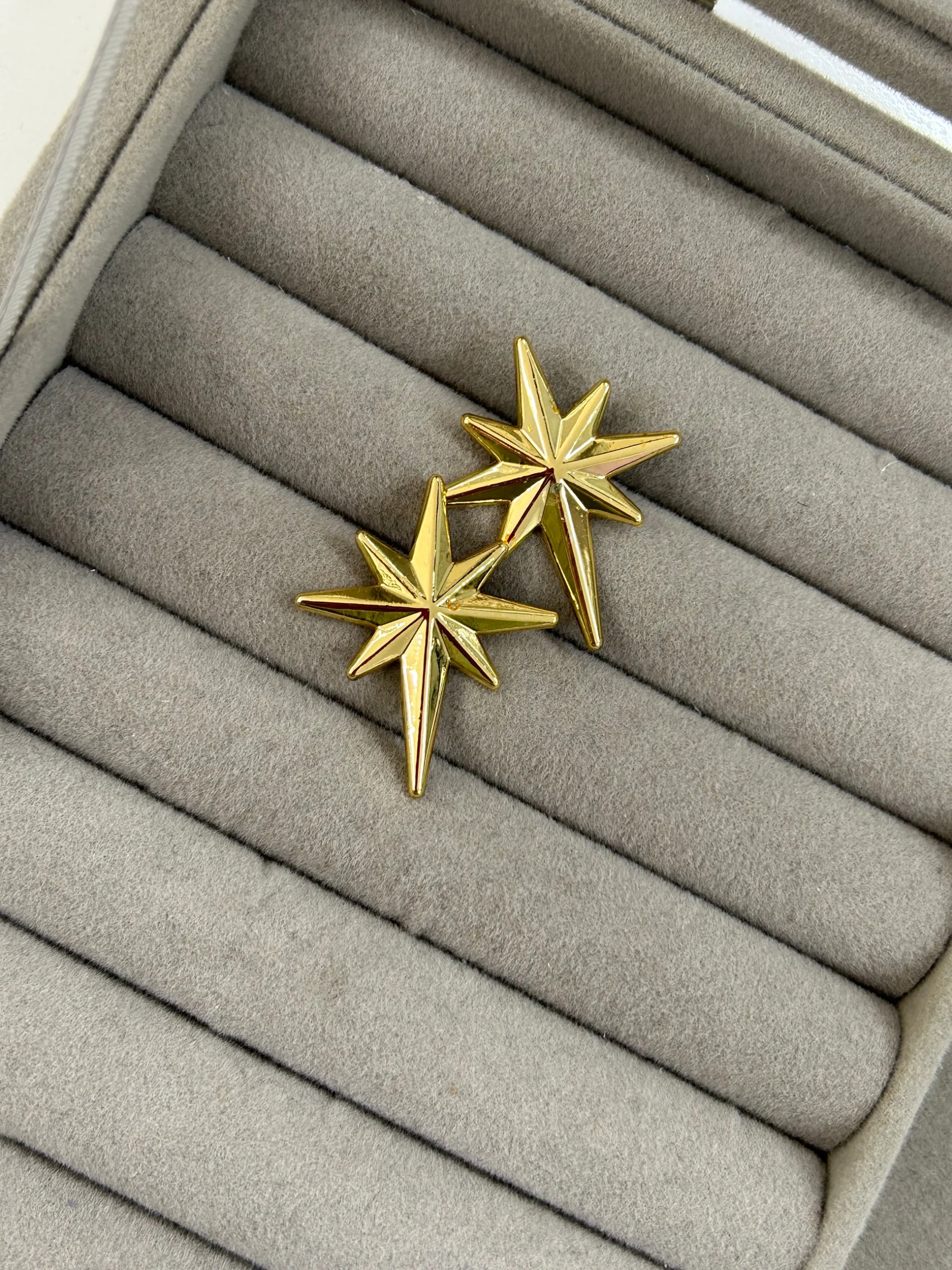 Gold Kuzey Yıldızı Küpe Gold Kuzey Yıldızı Küpe - Görsel 1