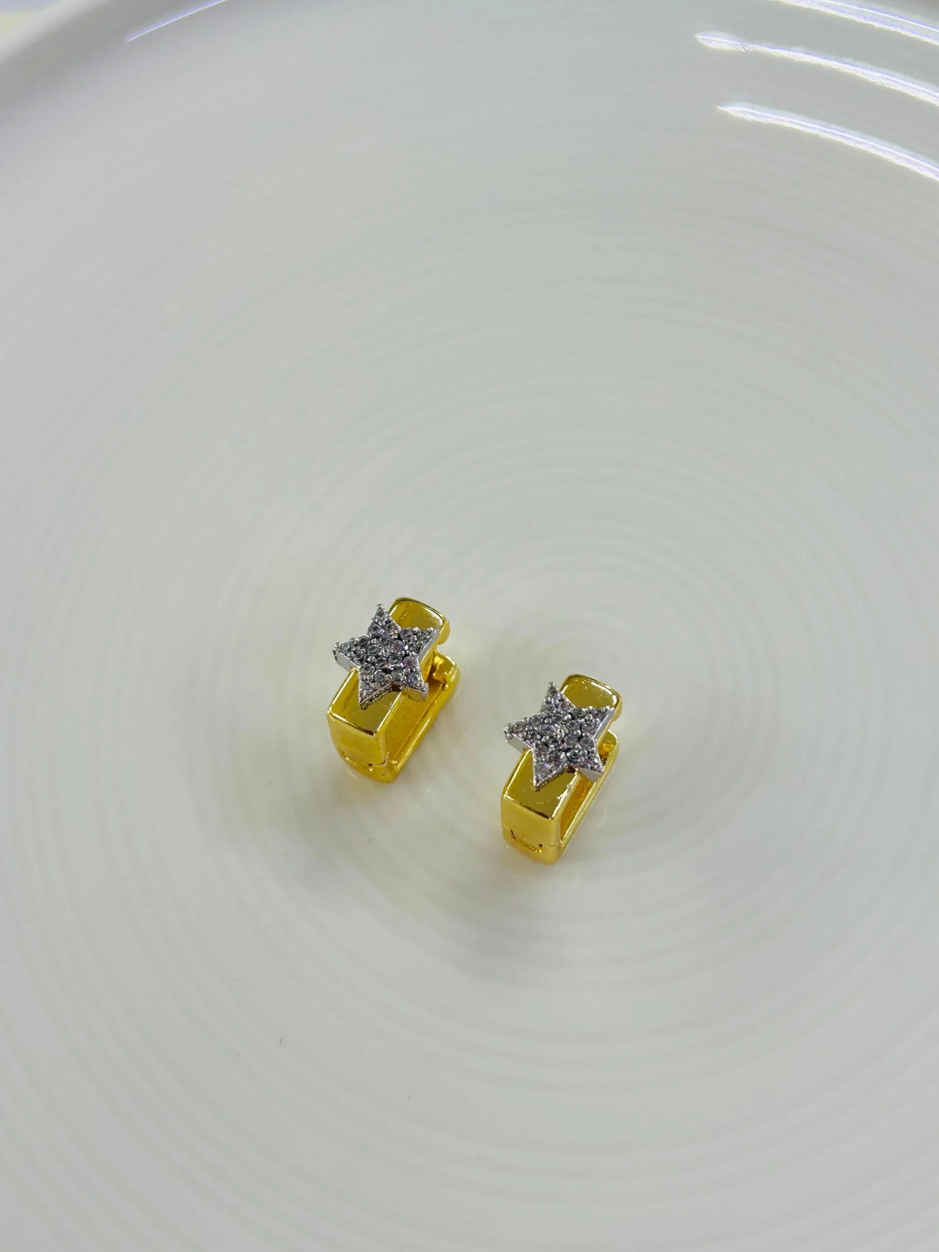 Vip Zirkon Taş Yıldız Kare Küpe Vip Zirkon Taş Yıldız Kare Küpe - Görsel 1