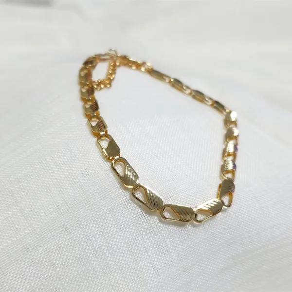 Erkek Altın Renk Kral Zincir Bileklik