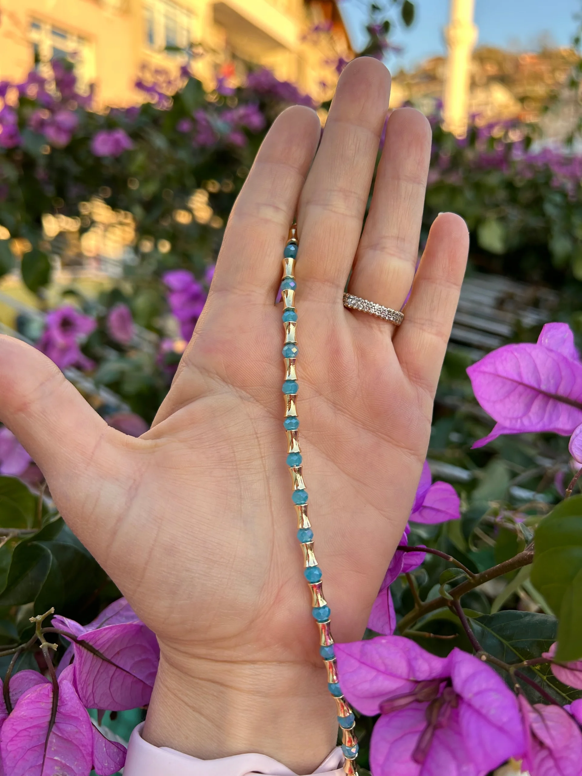 Vip Mavi Kristal Bohem Bileklik Vip Mavi Kristal Bohem Bileklik - Görsel 1