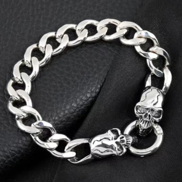 Erkek Kuru Kafa Kalın Zincir Bileklik