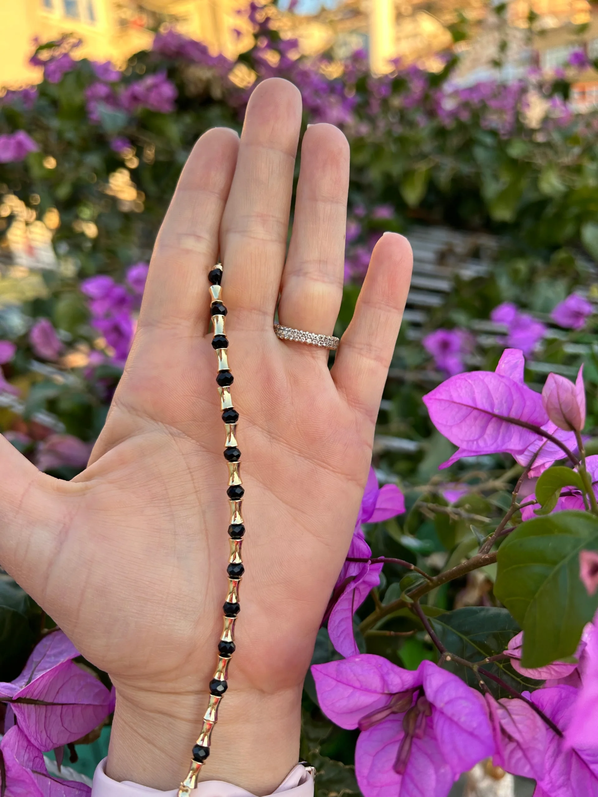 Vip Siyah Kristal Bohem Bileklik Vip Siyah Kristal Bohem Bileklik - Görsel 1