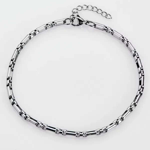 Çelik Erkek Uzun Ataçlı Zincir Bileklik