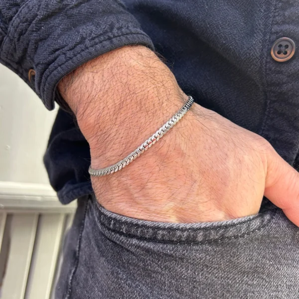 Erkek Çelik Sık Arpa Bileklik