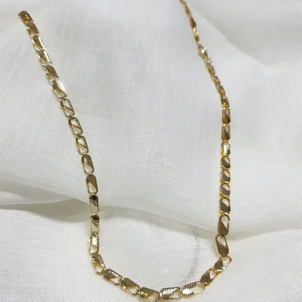 Unisex Altın Renk Kral Zincir Kolye