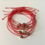 Hediyelik Nazar Boncuklu Kırmızı İp Bileklik