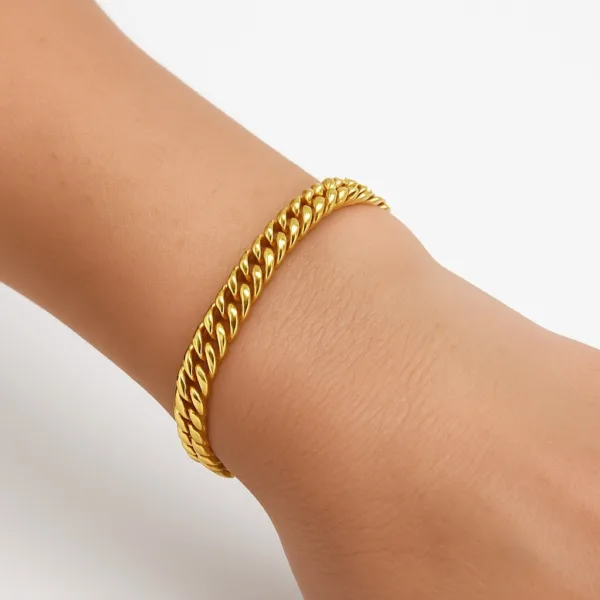 Çelik Kalın Zincir Bileklik