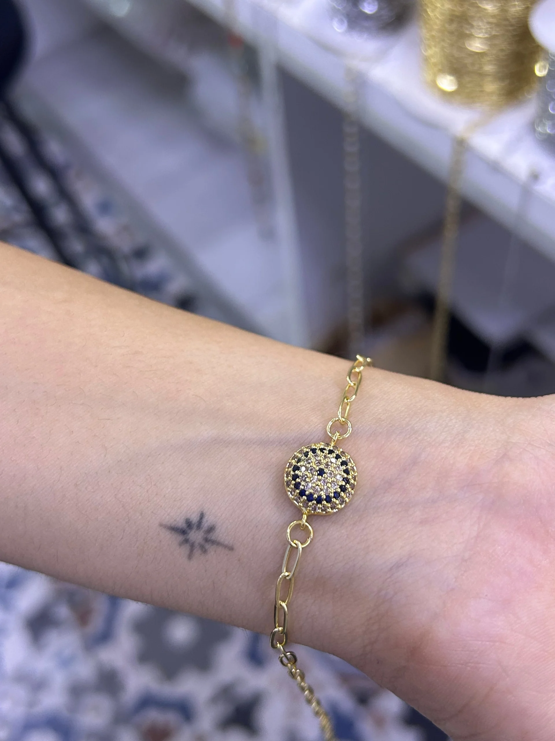 image_1950 Vip Taşlı Nazar Bileklik - Görsel 1