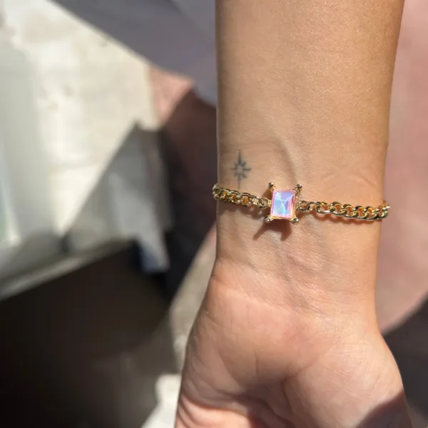 Vip Pembe Hologram Bileklik