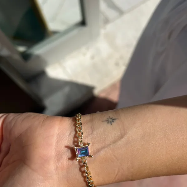 Vip Mor Hologram Bileklik