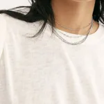 Çelik Gümüş Rengi Zincir Seti