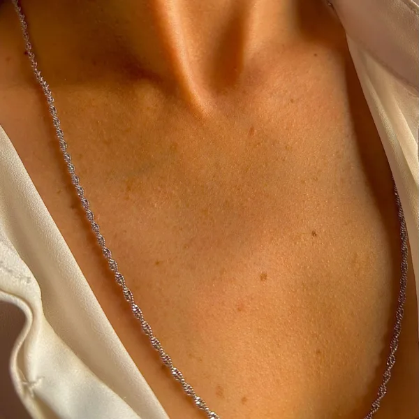 Kadın Çelik Singapur Uzun Zincir Kolye
