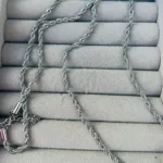 Çelik 60 cm Gümüş Renk Burgu Kolye