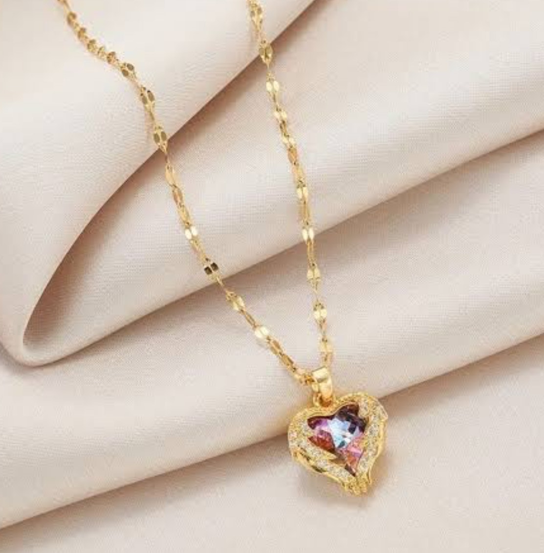 Çelik Okyanusun Kalbi Kolye Çelik Okyanusun Kalbi Kolye - Görsel 1