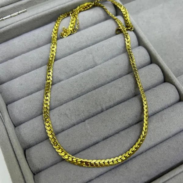 Çelik Sık Arpa Zincir Kolye