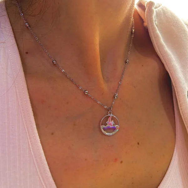 Çelik Denizde Balık Kolye