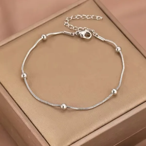 Çelik Gümüş Renk  Dorika Yılan Bileklik