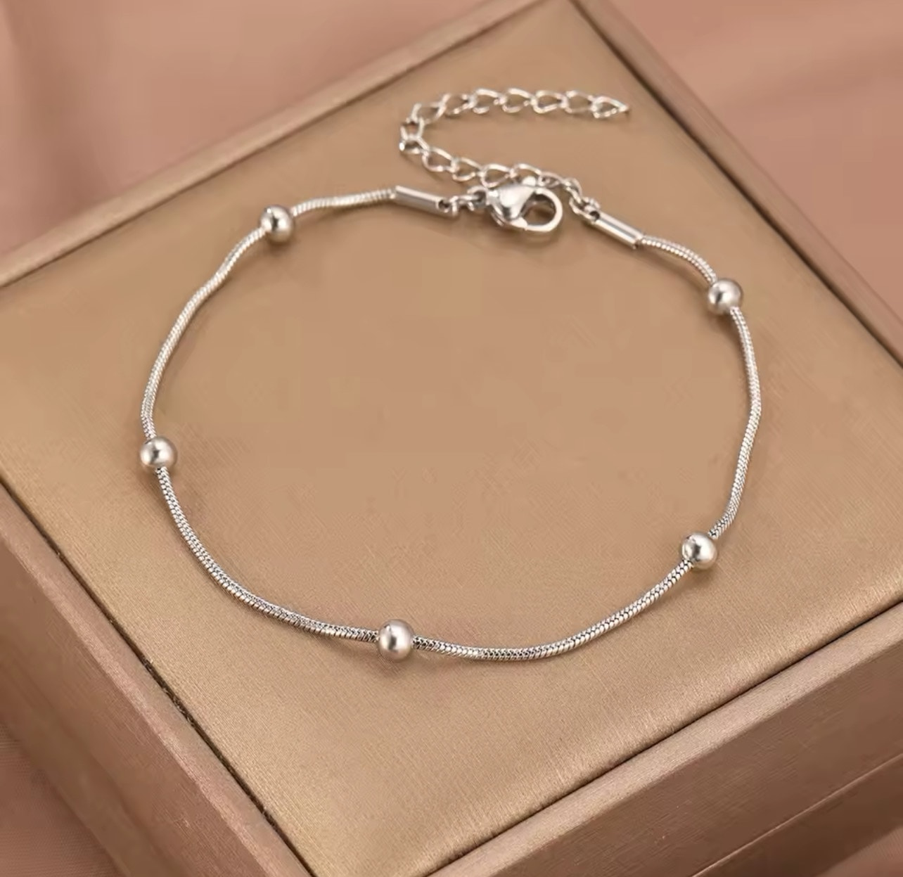 Çelik Gümüş Renk  Dorika Yılan Bileklik Çelik Gümüş Renk  Dorika Yılan Bileklik - Görsel 1