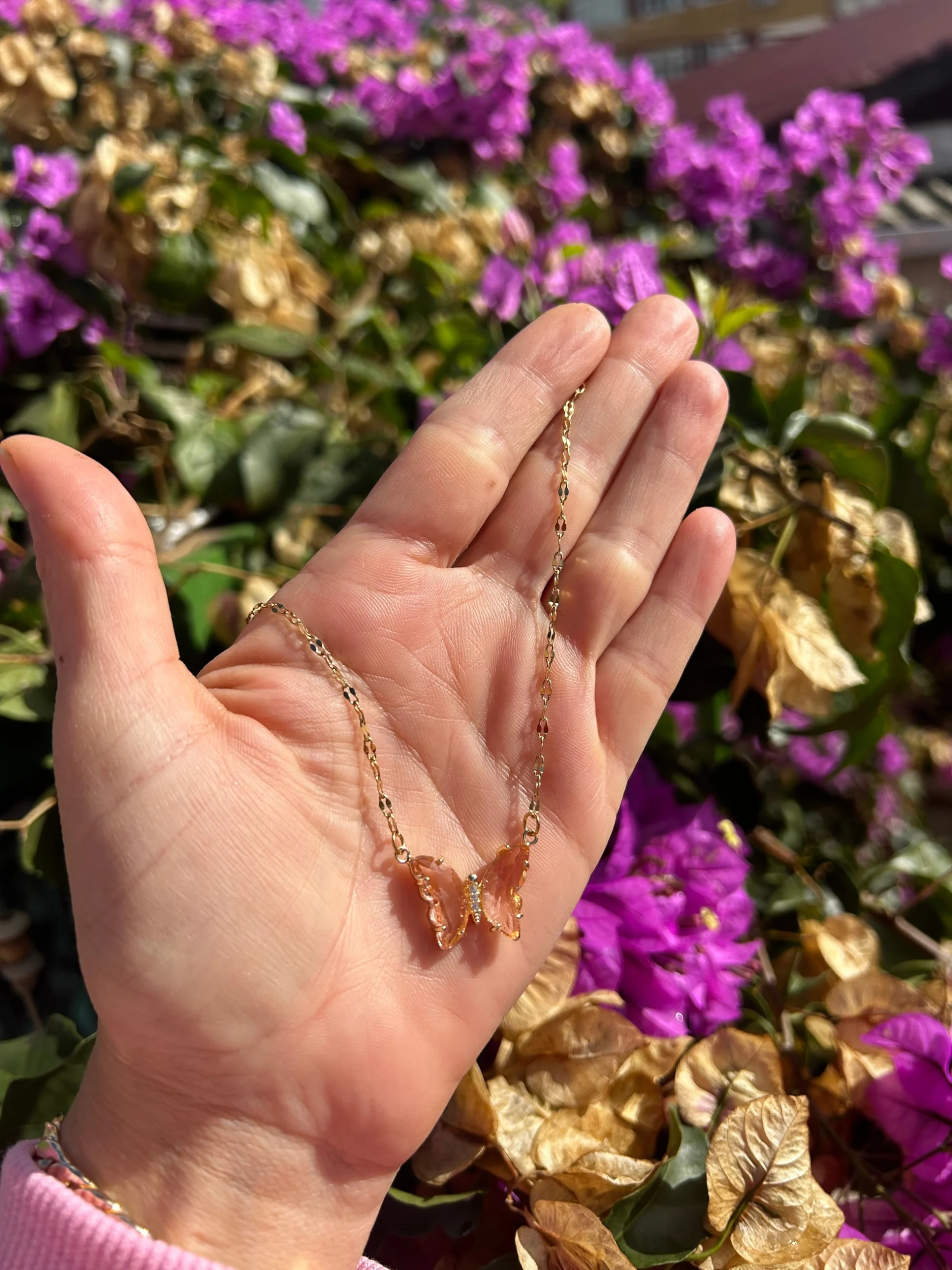 Çelik Somon Kelebek Kolye Çelik Somon Kelebek Kolye - Görsel 1