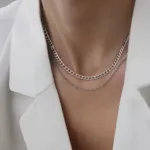 Çelik 2 li Zincir Kolye