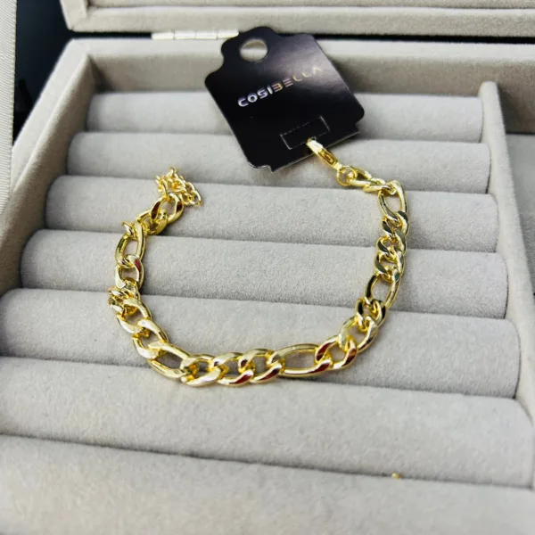 Vip Gold Figaro Bileklik