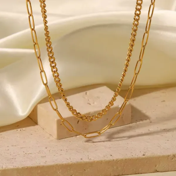 Çelik Ataç Arpa 2 li Kolye