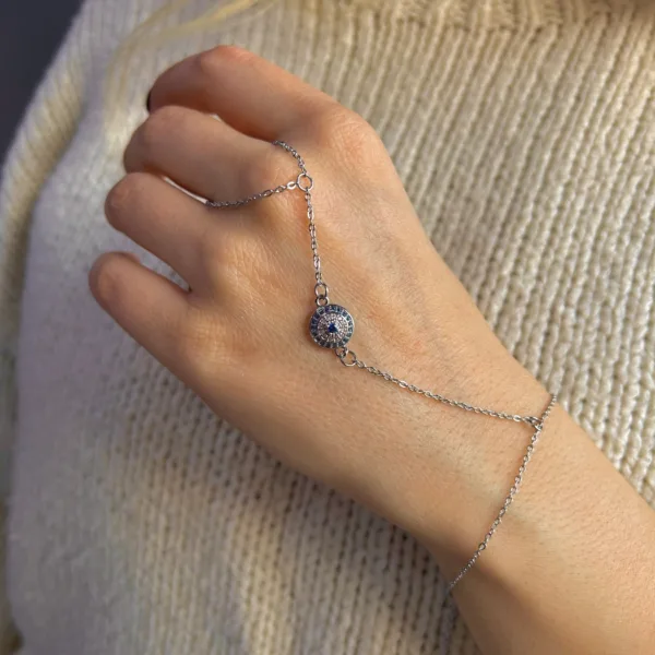 Çelik Gümüş Renk Mini Nazar Şahmeran