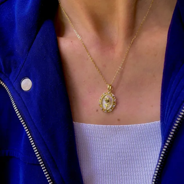 Çelik Vintage Kolye