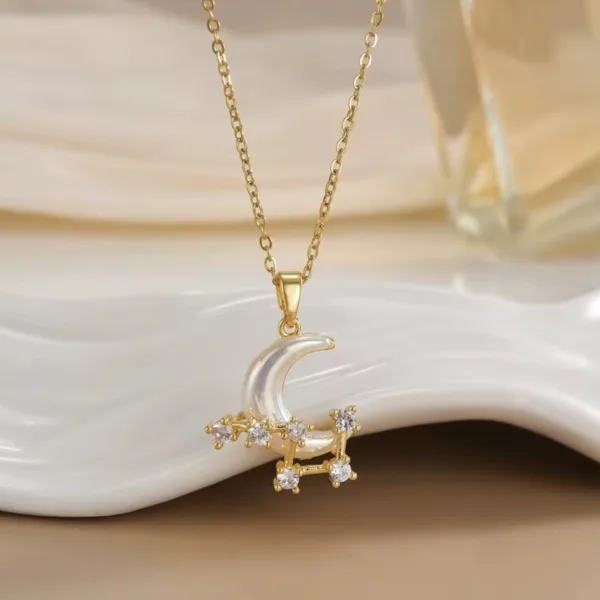 Çelik Sedef Ay Gecem Kolye