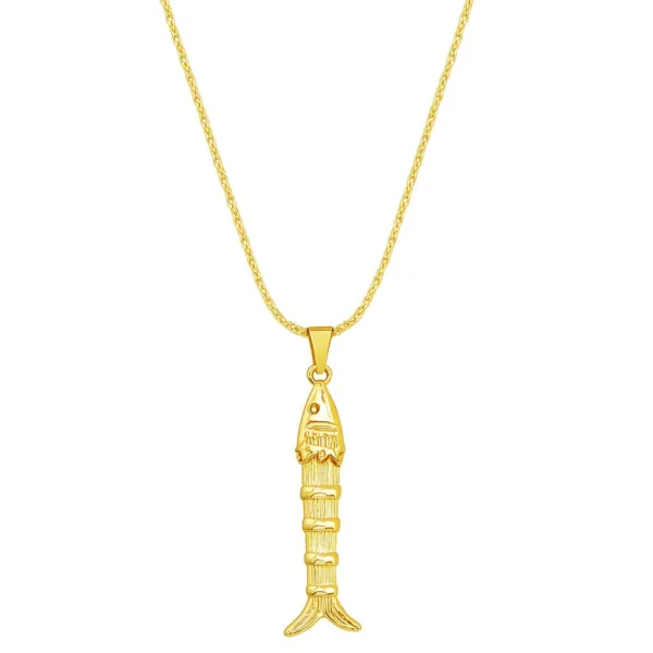 Çelik Uzun Balık Kolye