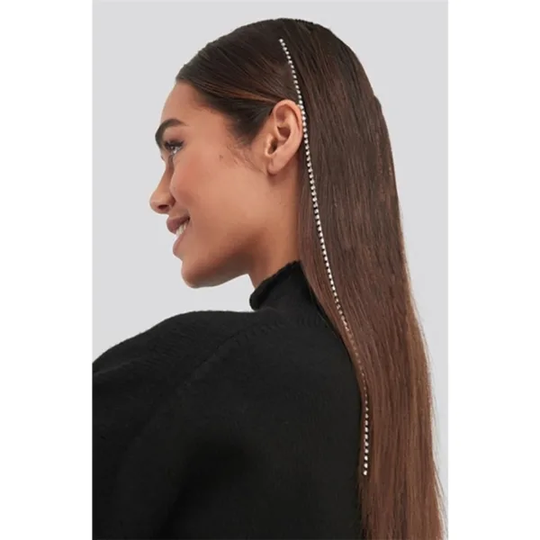 Zirkon Taşlı Saç Zinciri Taşlı Toka Saç Aksesuarı