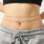 2'li Bel Zinciri Vücut Takısı Silver