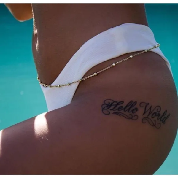 Çelik Gold Toplu Bel Zinciri Vücut Takısı