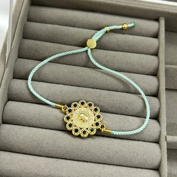 Yeşil Mineli Lira Bileklik