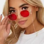 Gold Renk Top Zincir Gözlük Zinciri